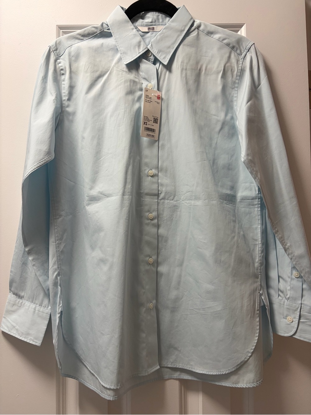 Uniqlo Light Blue Women's Button-Down Shirt
